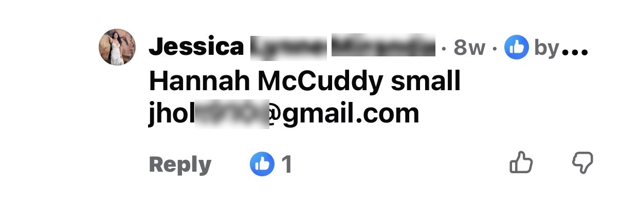 Shopper claiming from the post