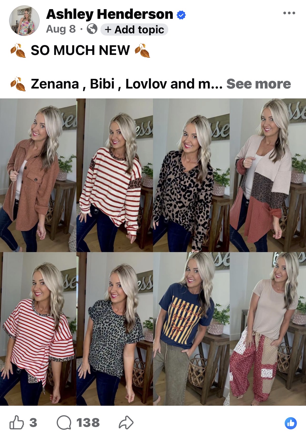 Boutique product post inside Swipetiques